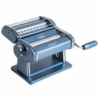 Marcato - Atlas 150 Azul Máquina para Pasta con Rodillos para Lasaña Fettuccine Tagliolini - Hecha en Italia