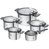 Zwilling - Simplify Juego de Ollas 9 Piezas Acero Inoxidable 18/10 - Marca Alemana