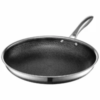HexClad - Sartén Híbrida Antiadherente 30 cm con Mango Frío Apta Horno 900°F - Marca EE.UU.