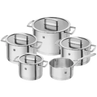 Zwilling - Vitality Juego de Ollas 9 Piezas Acero Inoxidable 18/10 - Marca Alemana