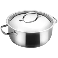 Lacor – Arrocera con Tapa 28 cm 4,5 Litros Acero Inoxidable 18/10 – Marca Española