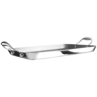 Ibili – Grill Plancha Tricapa Triply Natural 38x25 cm Acero Inoxidable 18/10 – Marca Española